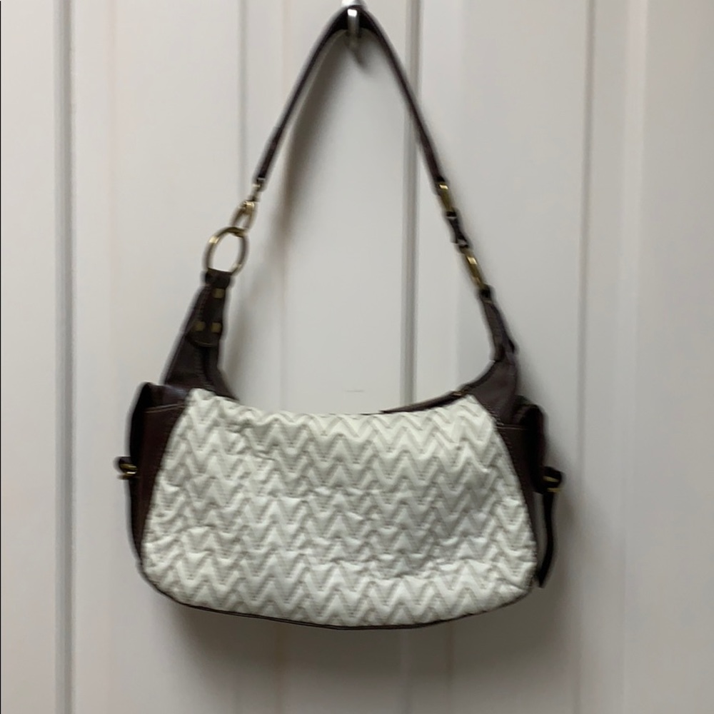 WILSON LEATHER HANDBAG Brown Trim is leather